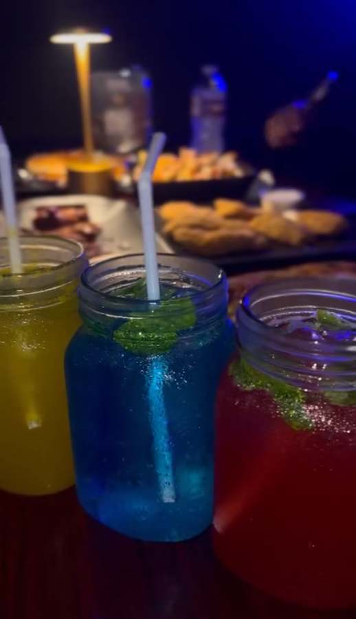 Exotic drinks at Dream Lounge